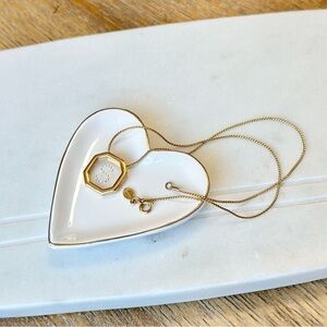 Vintage Avon 'S' Initial Rhinestone Necklace - 16 inches